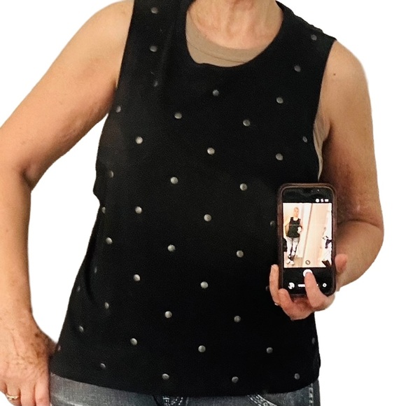 Vans Tops - Vans Women’s Black Studded Muscle Tank Top. Size M